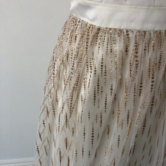 Le Chateau Sparkly Gold Wedding Gown - Picture 2 of 6